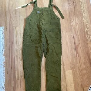 Lucy & Yak Green Corduroy Overalls